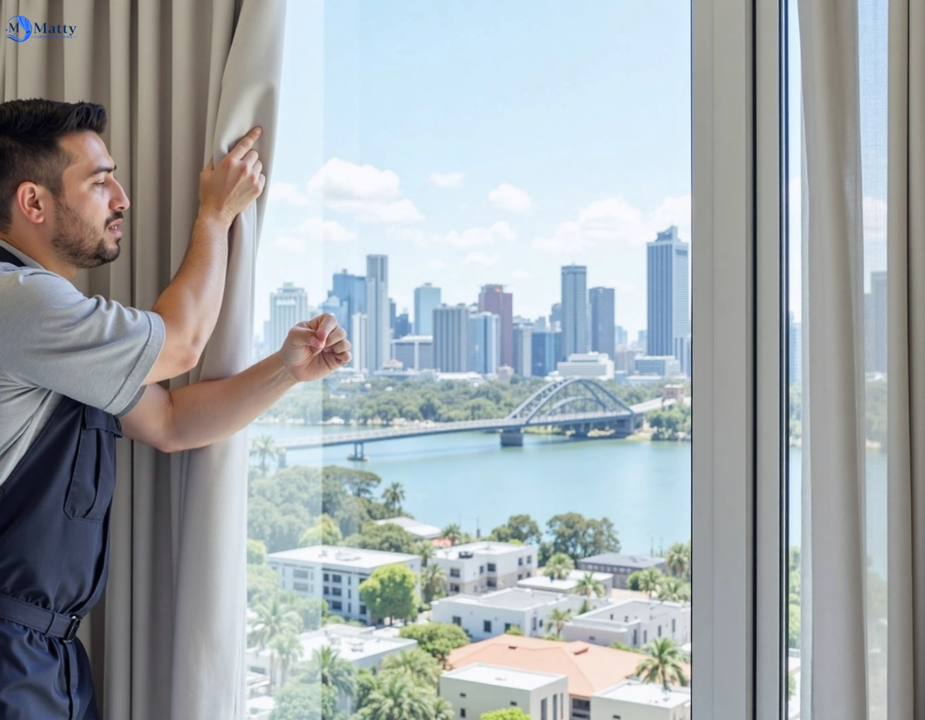 Professional curtain steam cleaning service glenorie-nsw QLD by Matty Curtain Cleaning